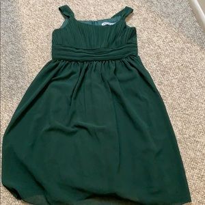 Girls chiffon green dress